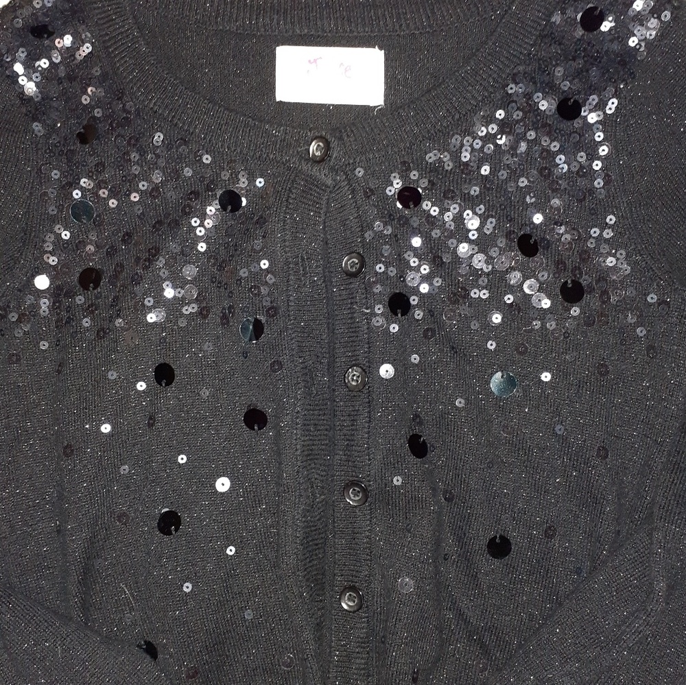 Girls Black Sweater Cardigan